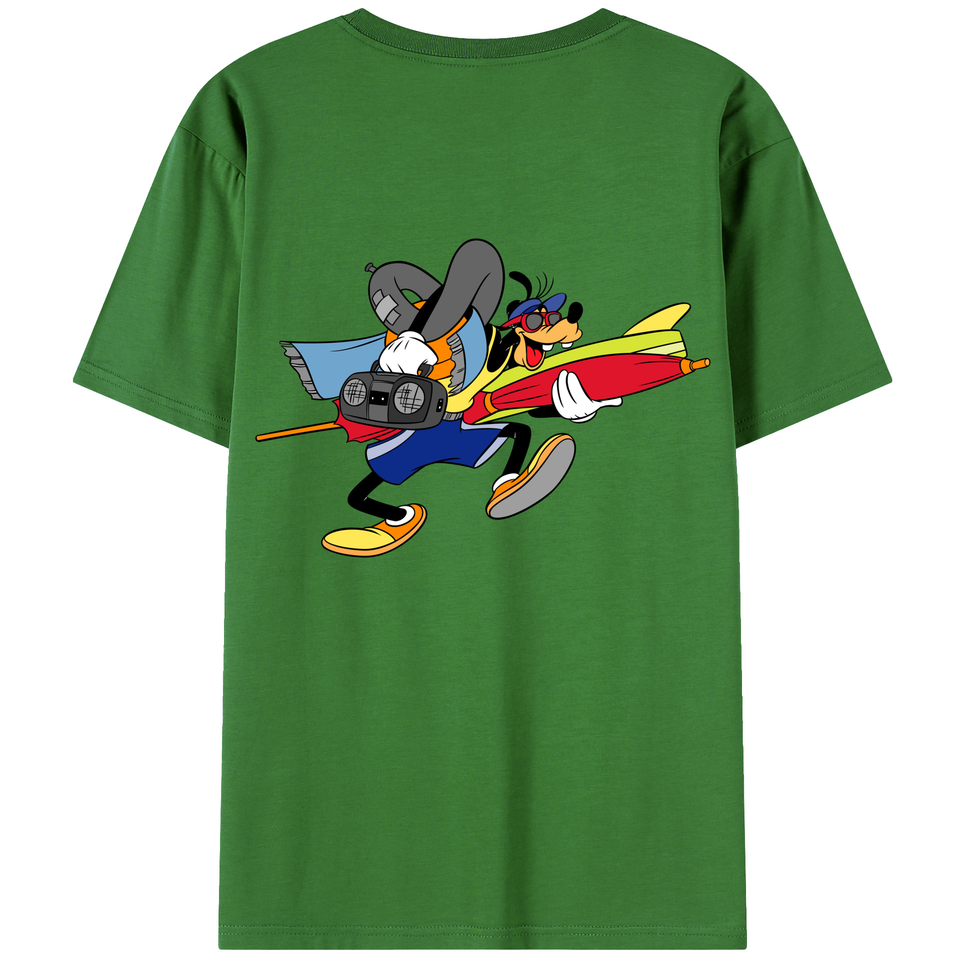 （画像用） ミッキーマウス Mickey Mouse レディース半袖Tシャツ(バックプリント)